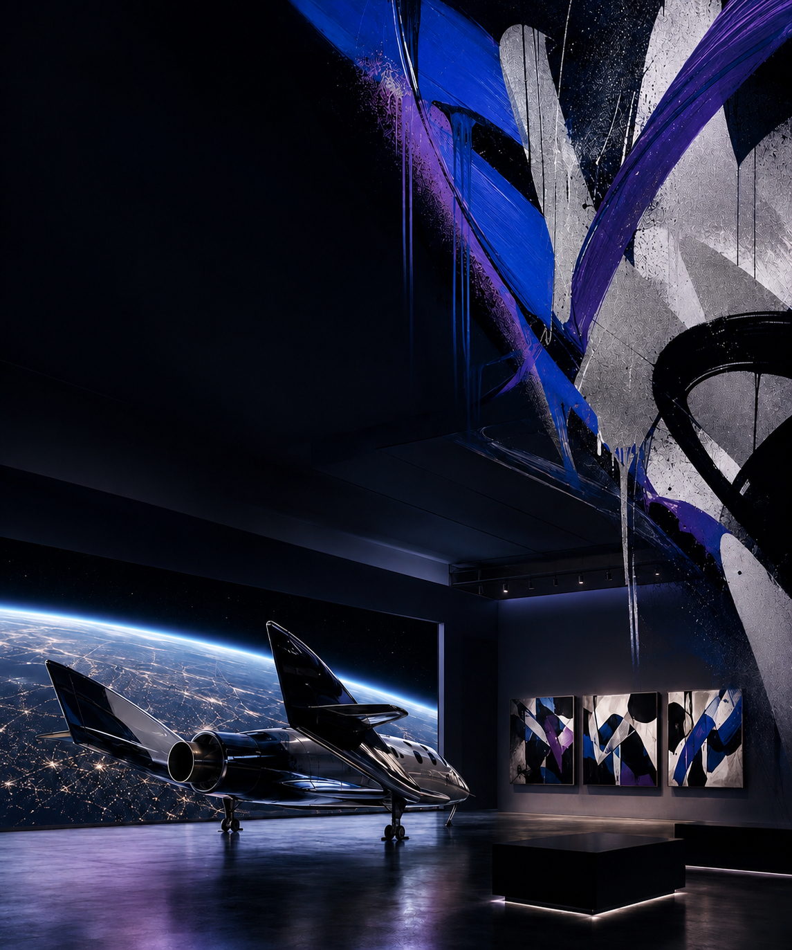 Art Basel gallery concept without typography